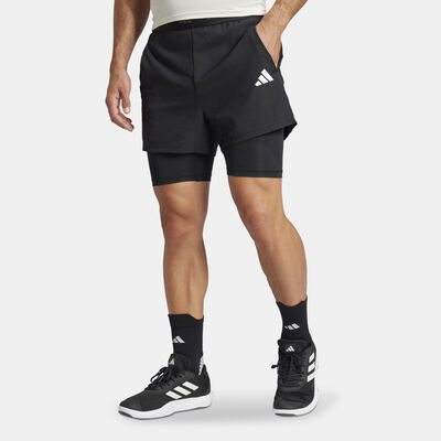 adidas Men's Gym+ 2-In-1 Training Shorts Black