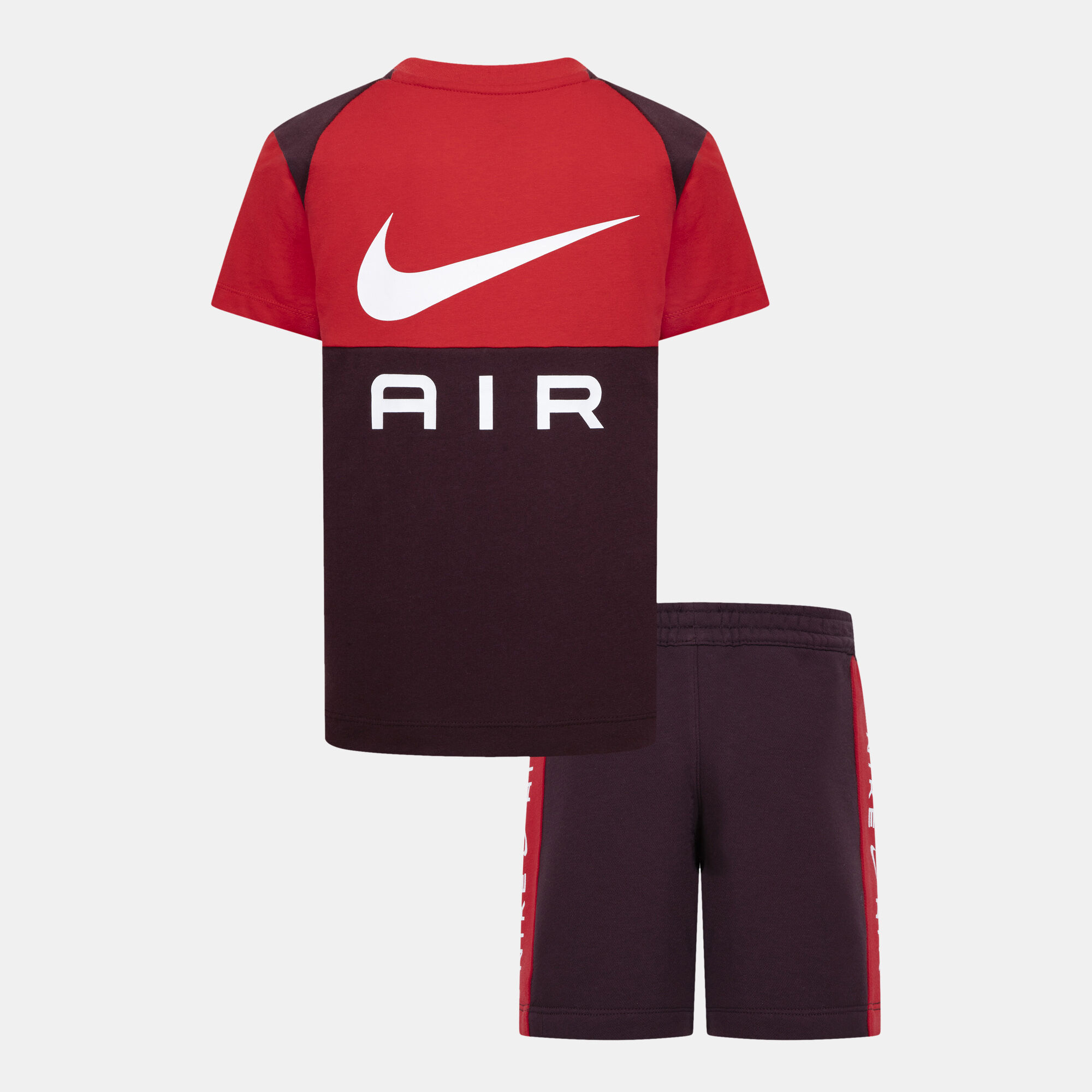 Kids Air Fleece T Shirt and Shorts Set Red Nike in Kuwait SSS