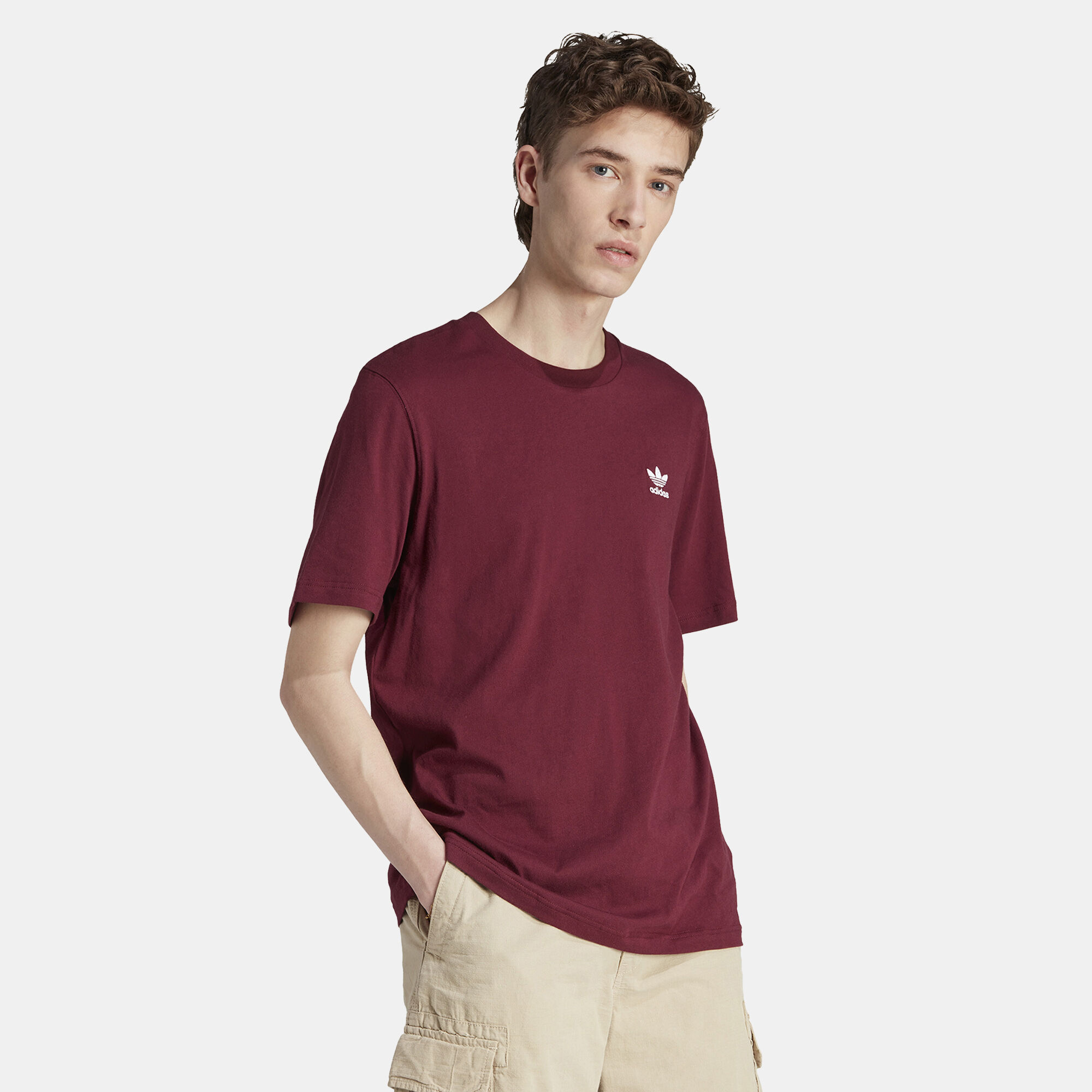 Adidas sale trefoil maroon