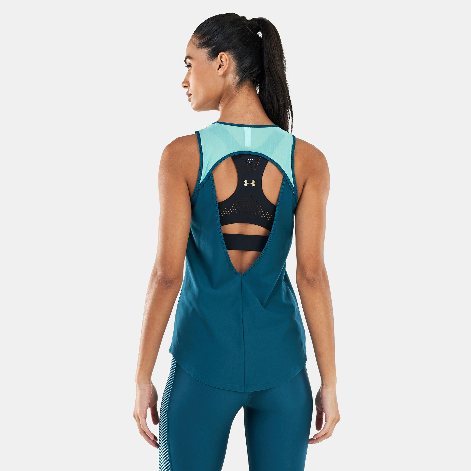 Buy Under Armour Women s Balance Mesh Tank Top Blue in Kuwait SSS