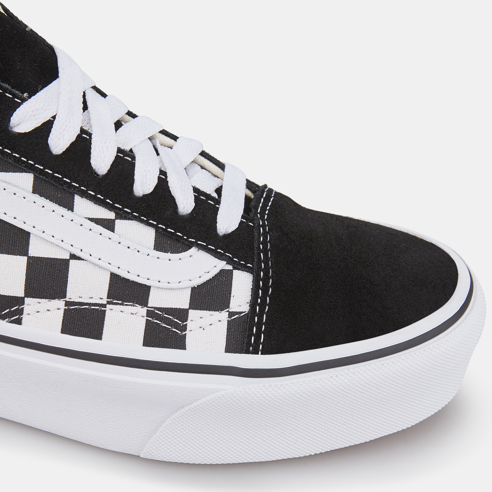 Old skool on sale vans checkerboard platform