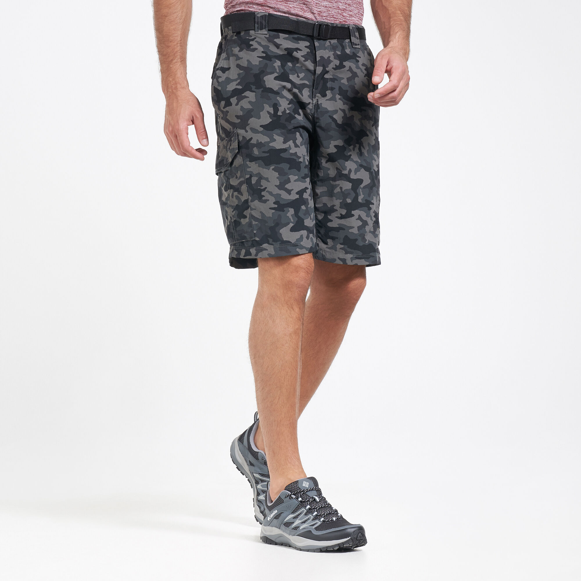Buy Columbia Silver Ridge Printed Cargo Shorts Black in Kuwait SSS
