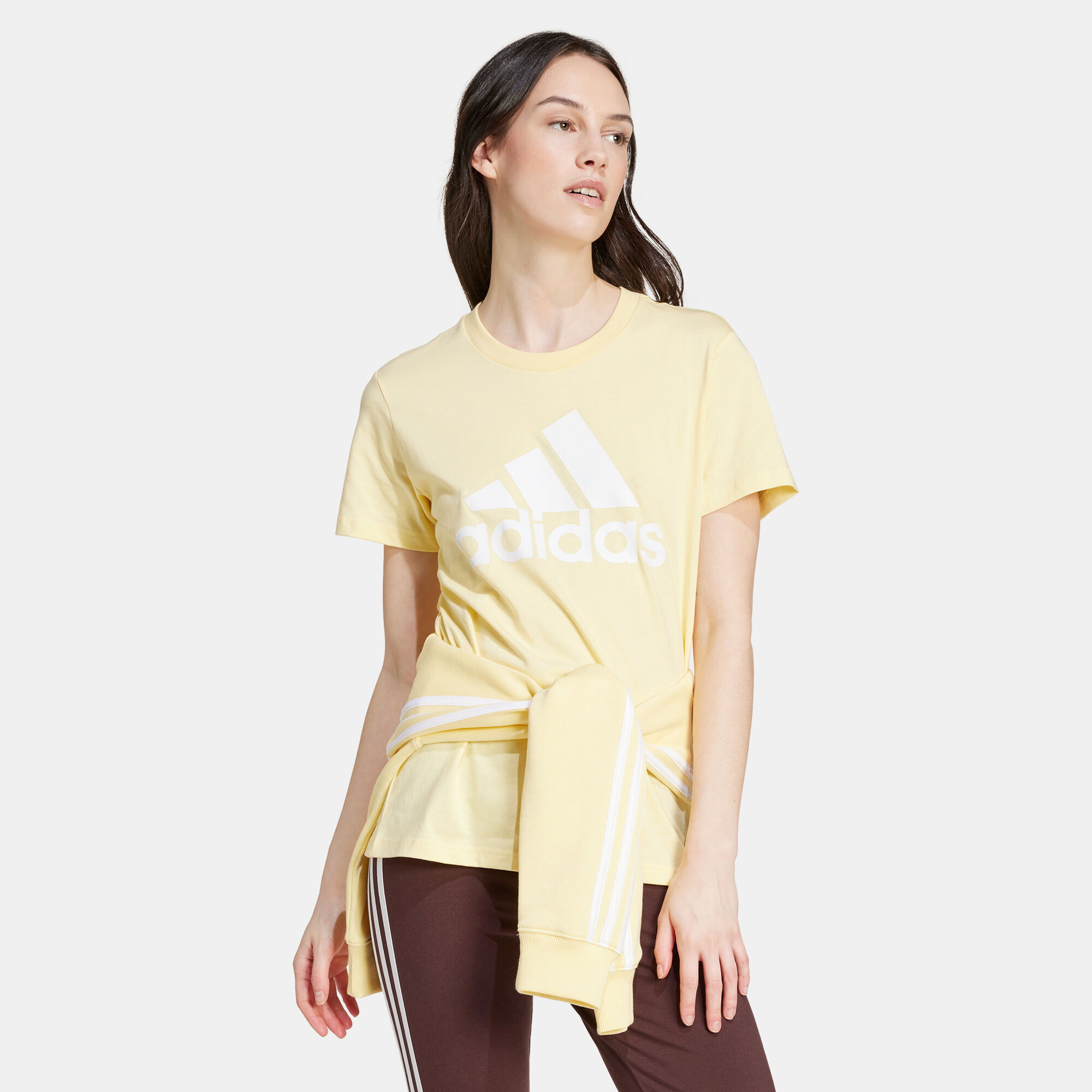 Yellow adidas shirt womens top