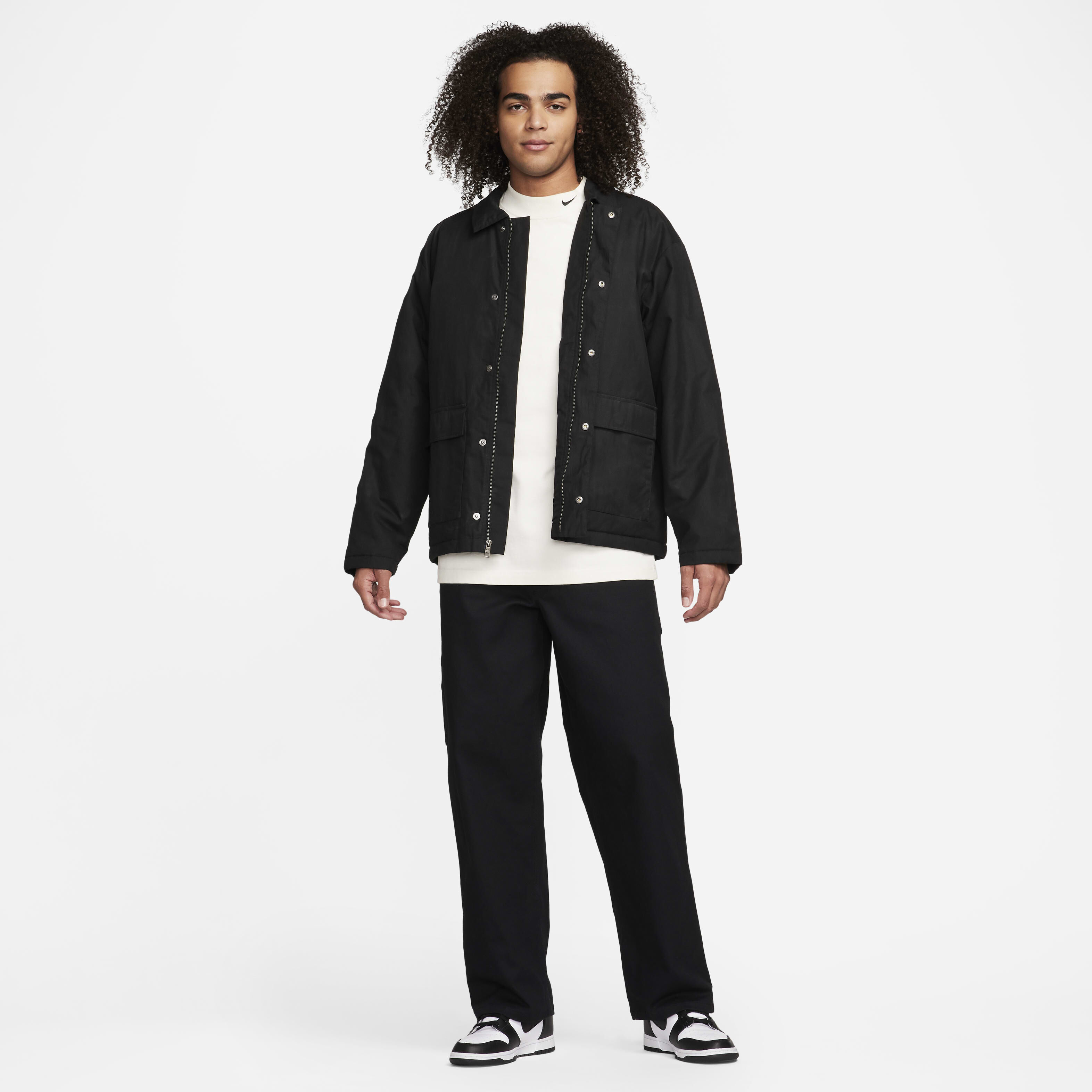 Waxed canvas work jacket top