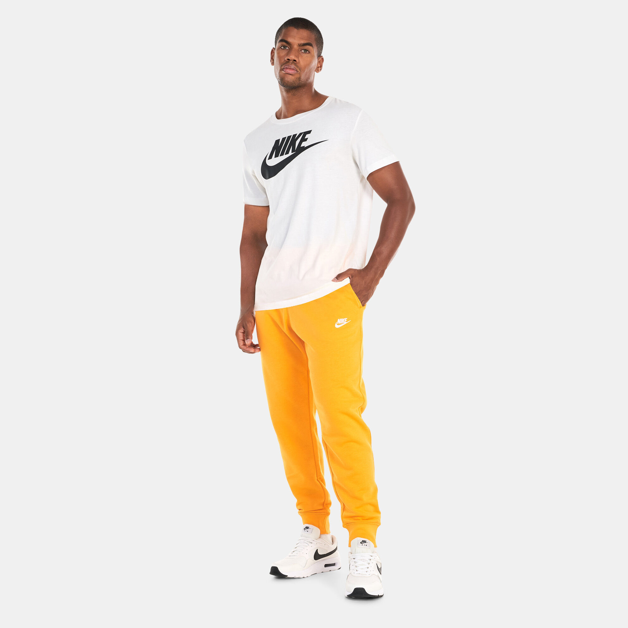 Yellow nike sweatpants on sale