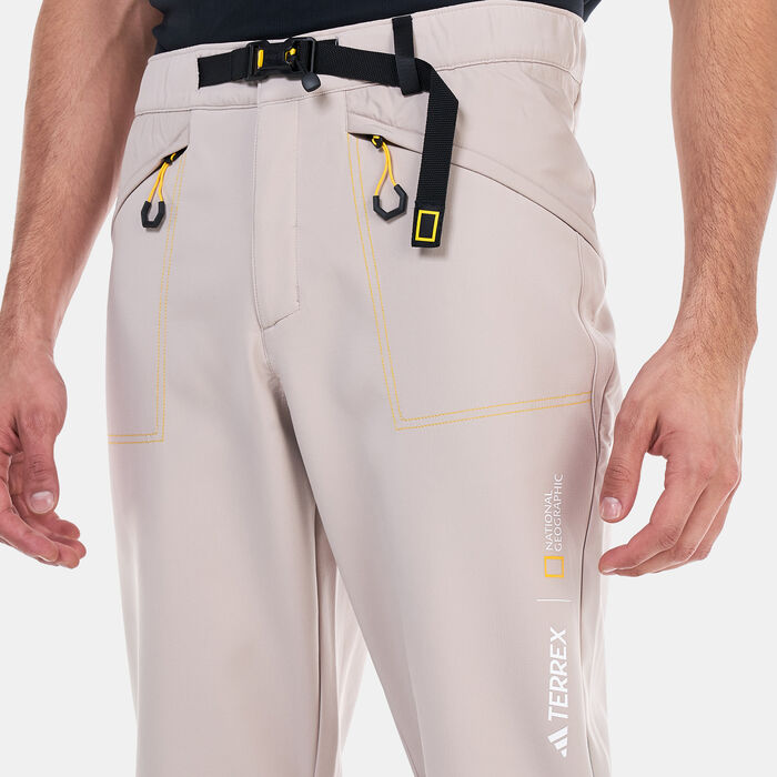 adidas Men's National Geographic Soft Shell Pants Beige image number 3