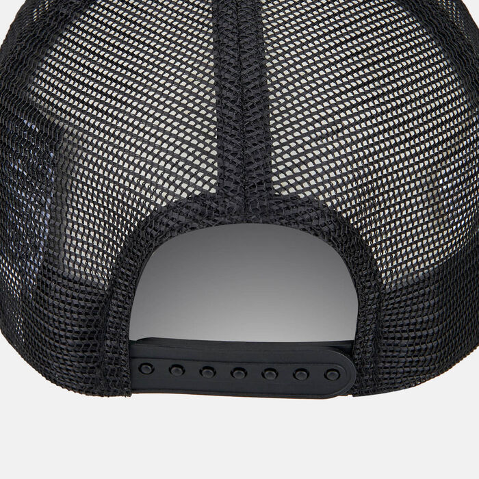 New Era Men's LA Lakers A-Frame Trucker Cap Black image number 1