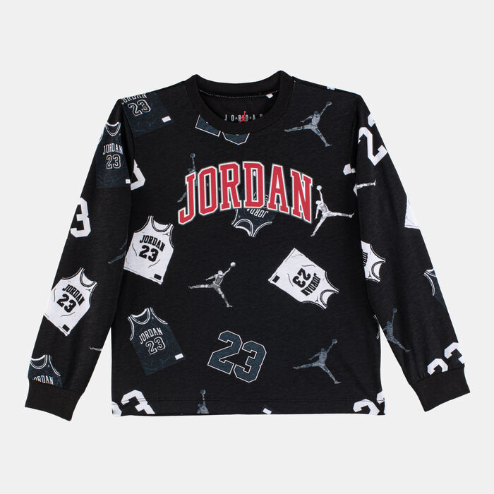 Jordan Kids' 23 Jersey Sweatshirt and Sweatpants Set Black image number 1