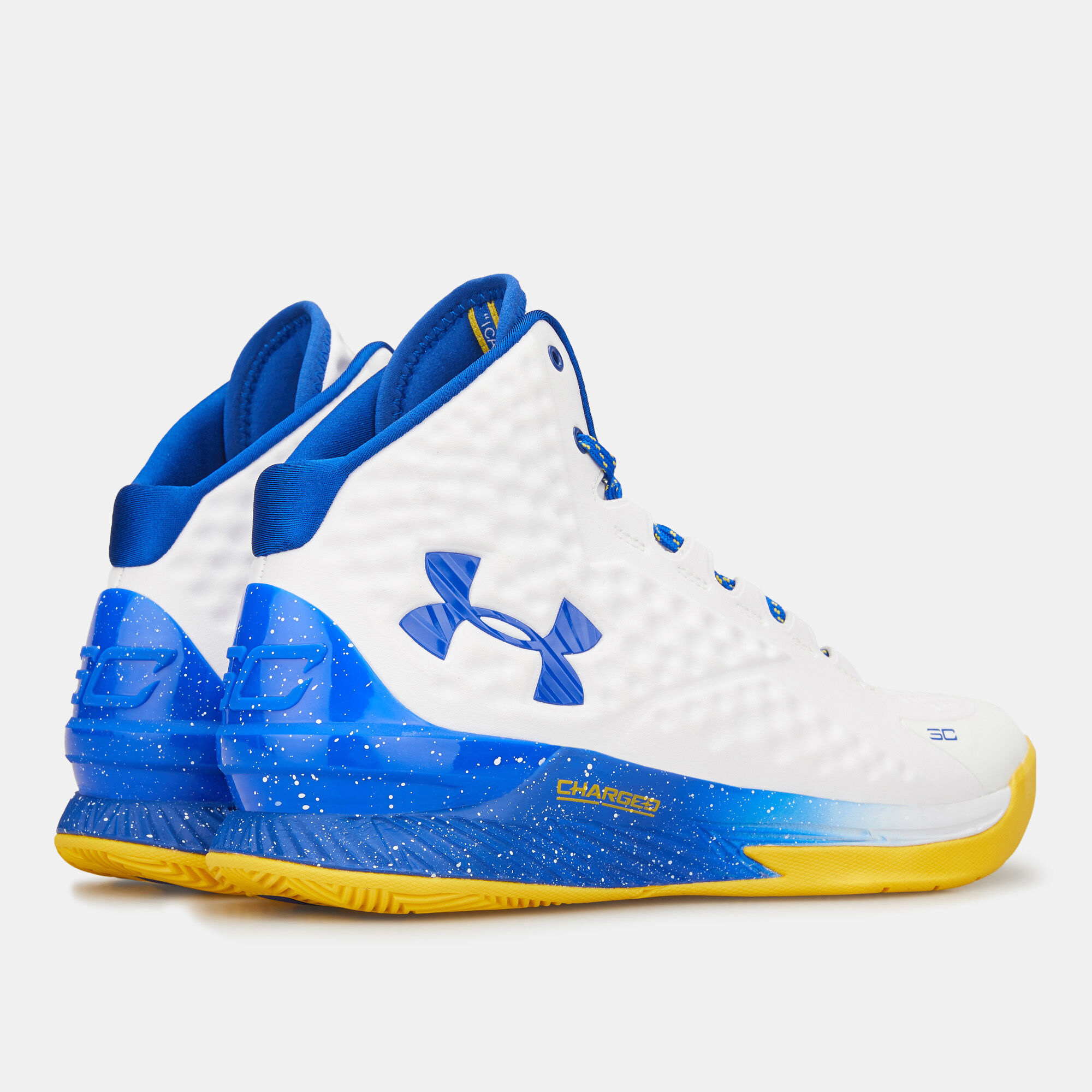 Curry 1 Retro Dub Nation Basketball Shoes White Under Armour in Kuwait SSS