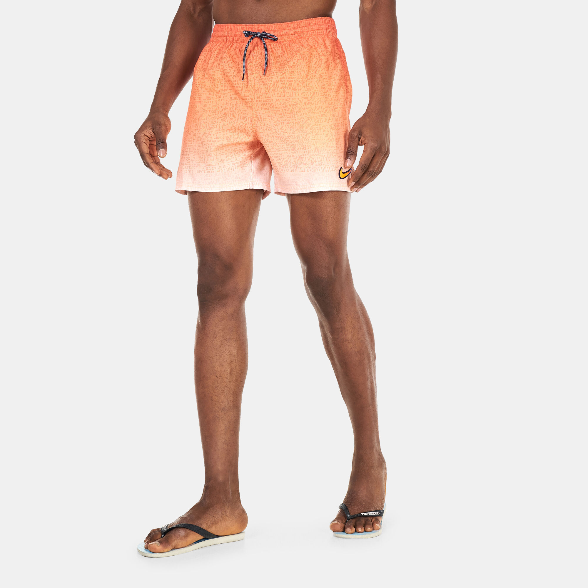 Men s Swim Just Do It Fade 5 Inch Volley Shorts Orange Nike Swim in Kuwait SSS