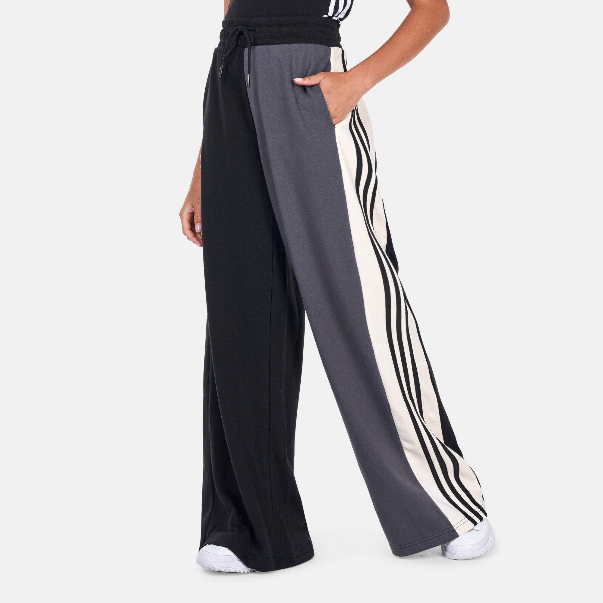 Adidas wide leg pants womens new arrivals