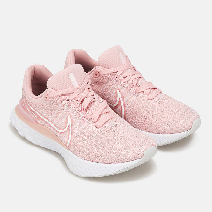 Nike Women's React Infinity Run Flyknit 3 Shoe Pink image number 1