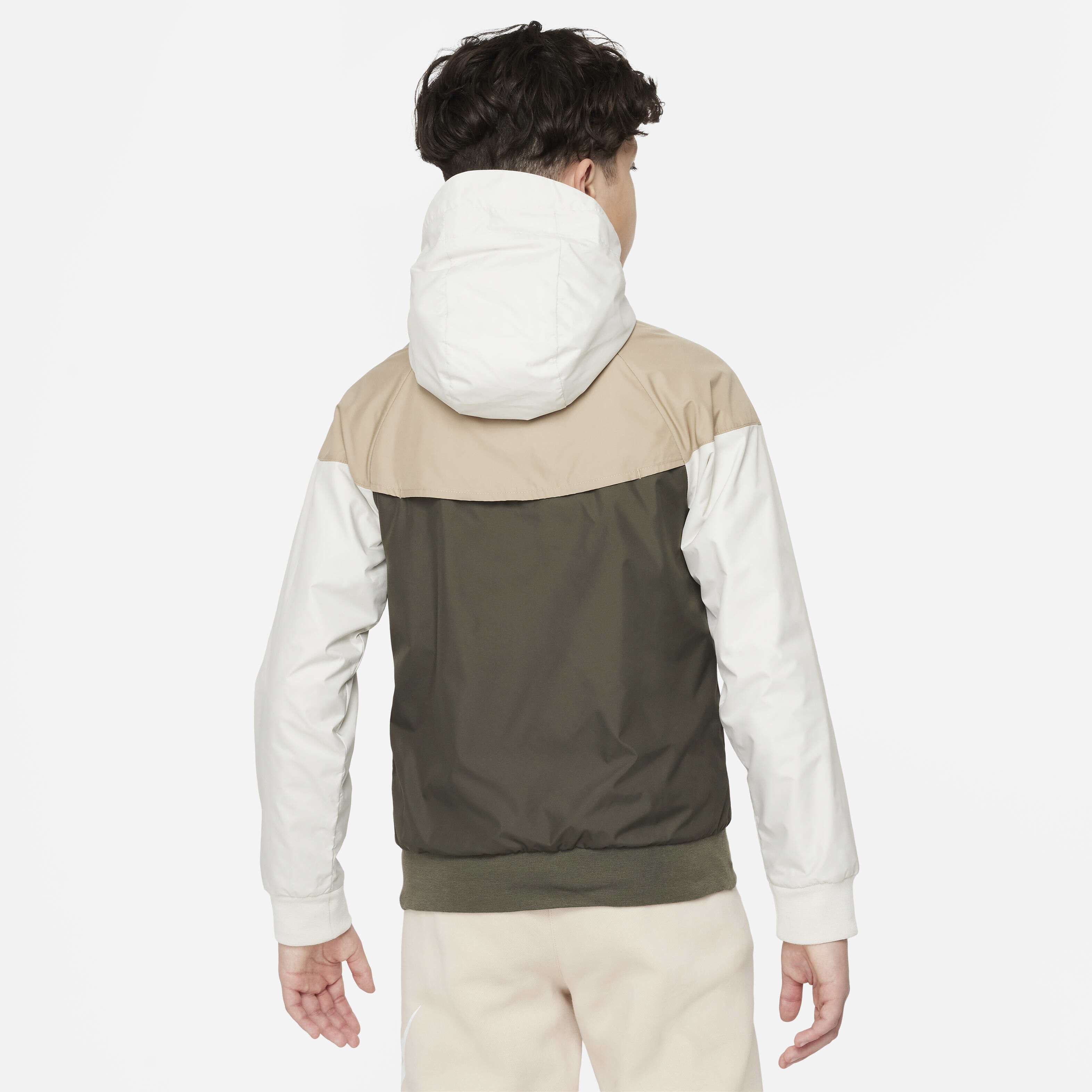 Kids Sportswear Windrunner Hooded Jacket Brown Nike in Kuwait SSS