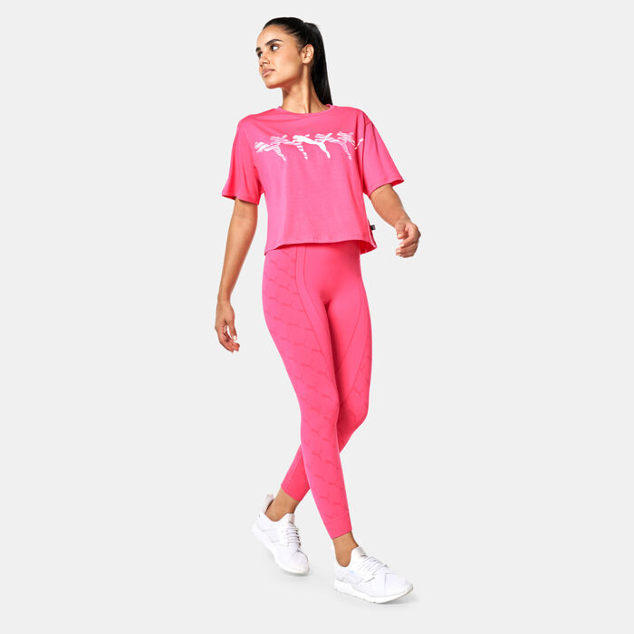 PUMA Women's evoKNIT 7/8 Leggings Pink image number 2