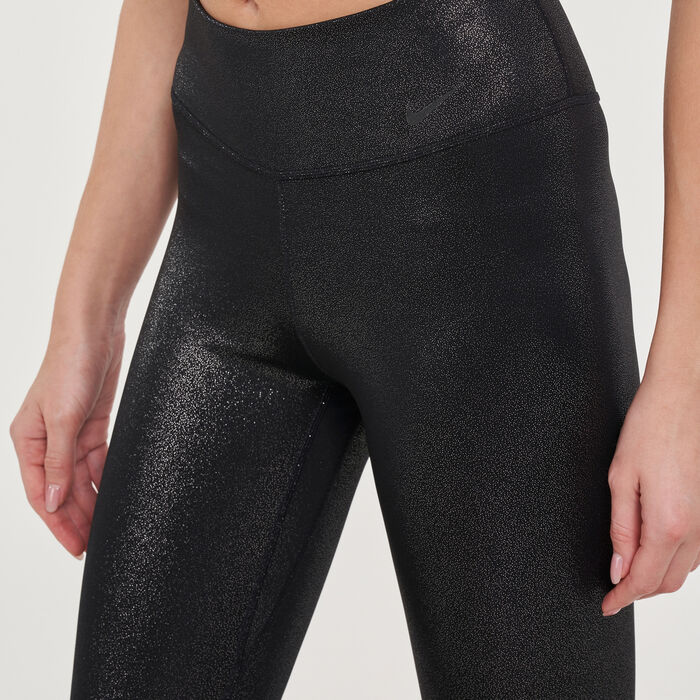 Nike Training Sparkle One Tight 7/8 leggings in black