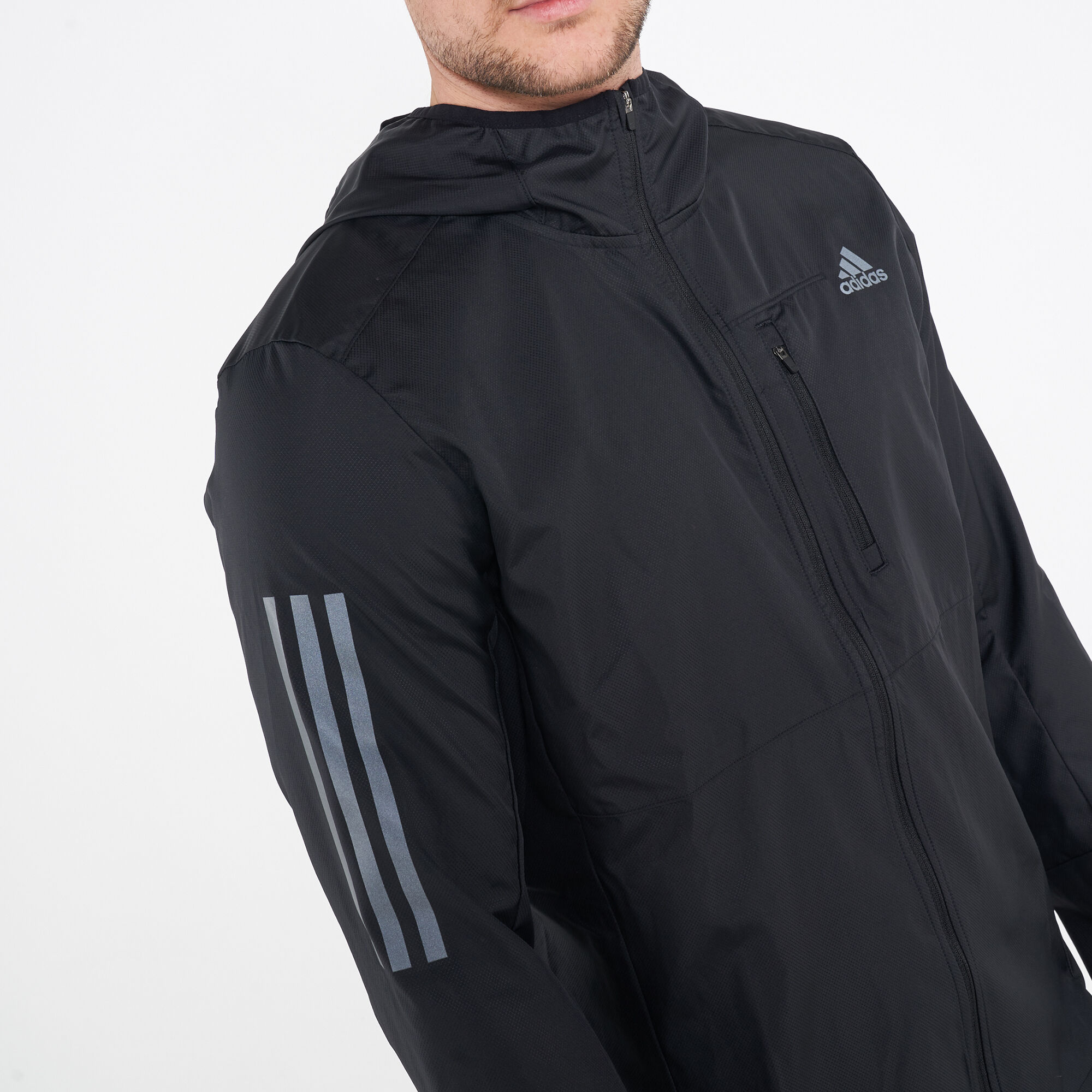 Men s Own The Run Hooded Wind Jacket