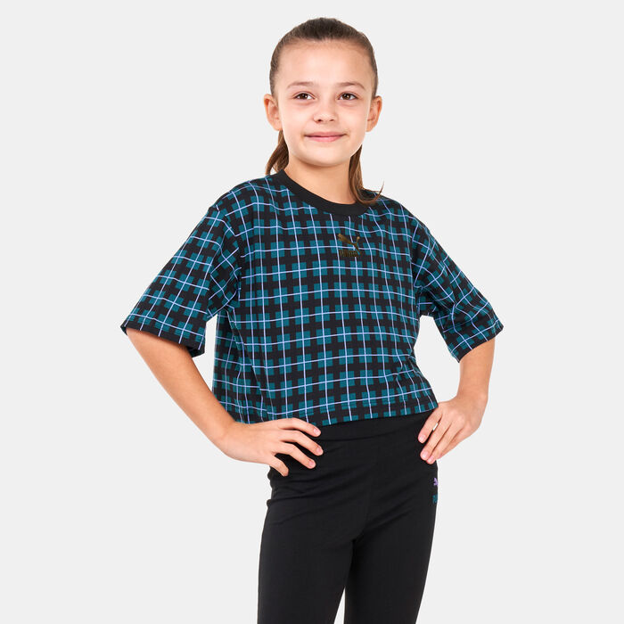 PUMA Kids' Classics 90's Prep Allover Print T-Shirt Multi image number 0