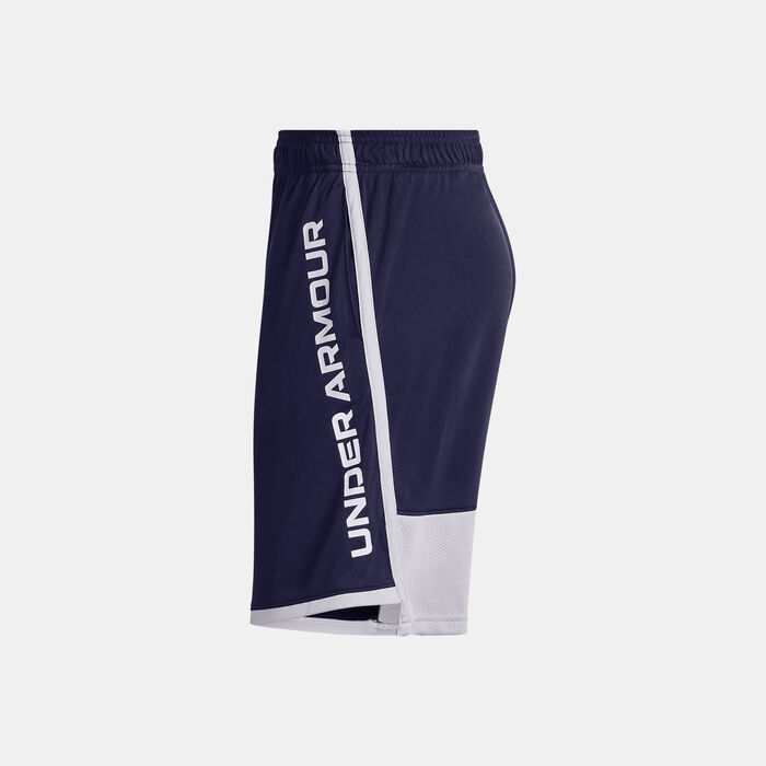 Under Armour Kids' UA Stunt 3.0 Shorts Blue image number 2