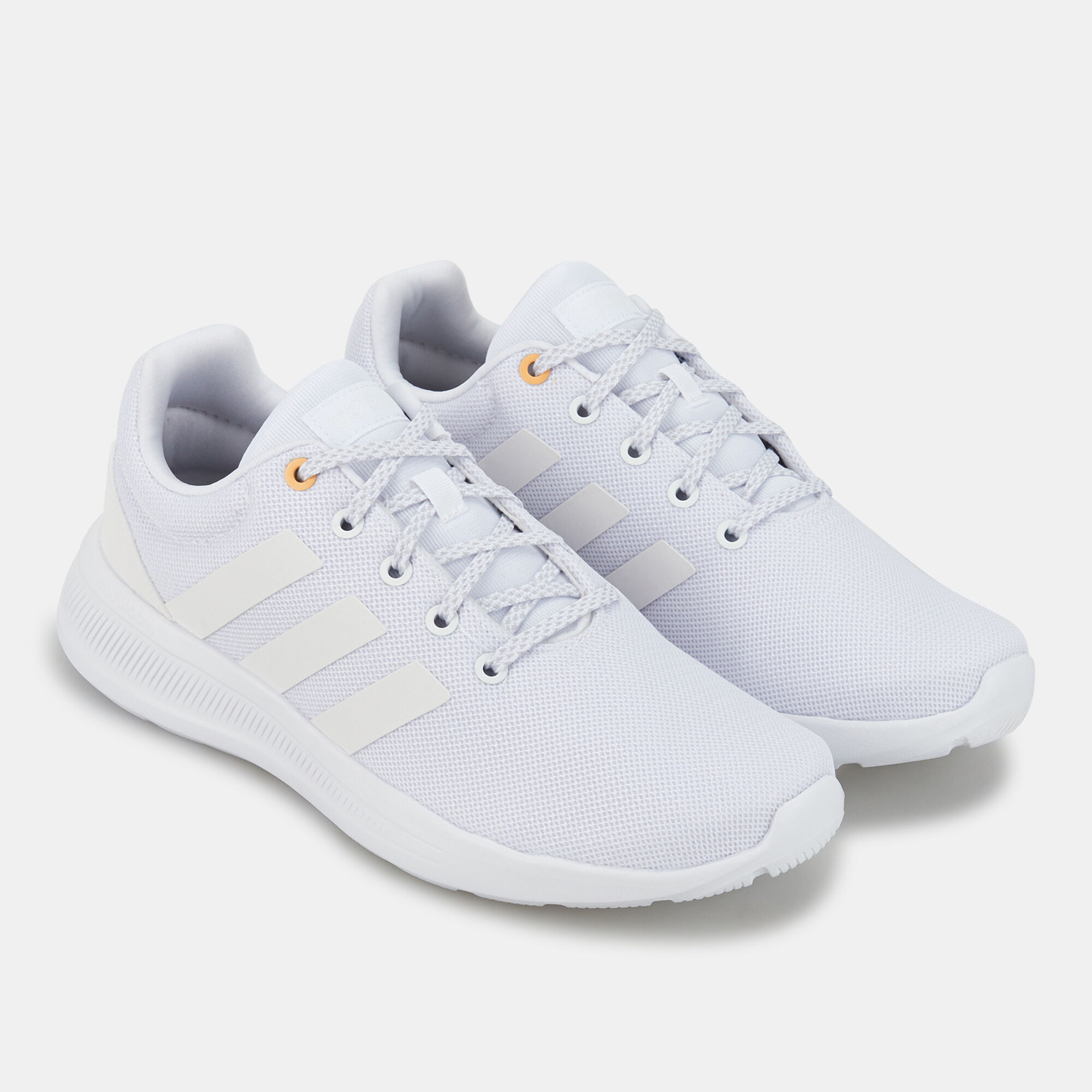 Adidas girls' lite racer cln pre-school shoes  white/grey clearance
