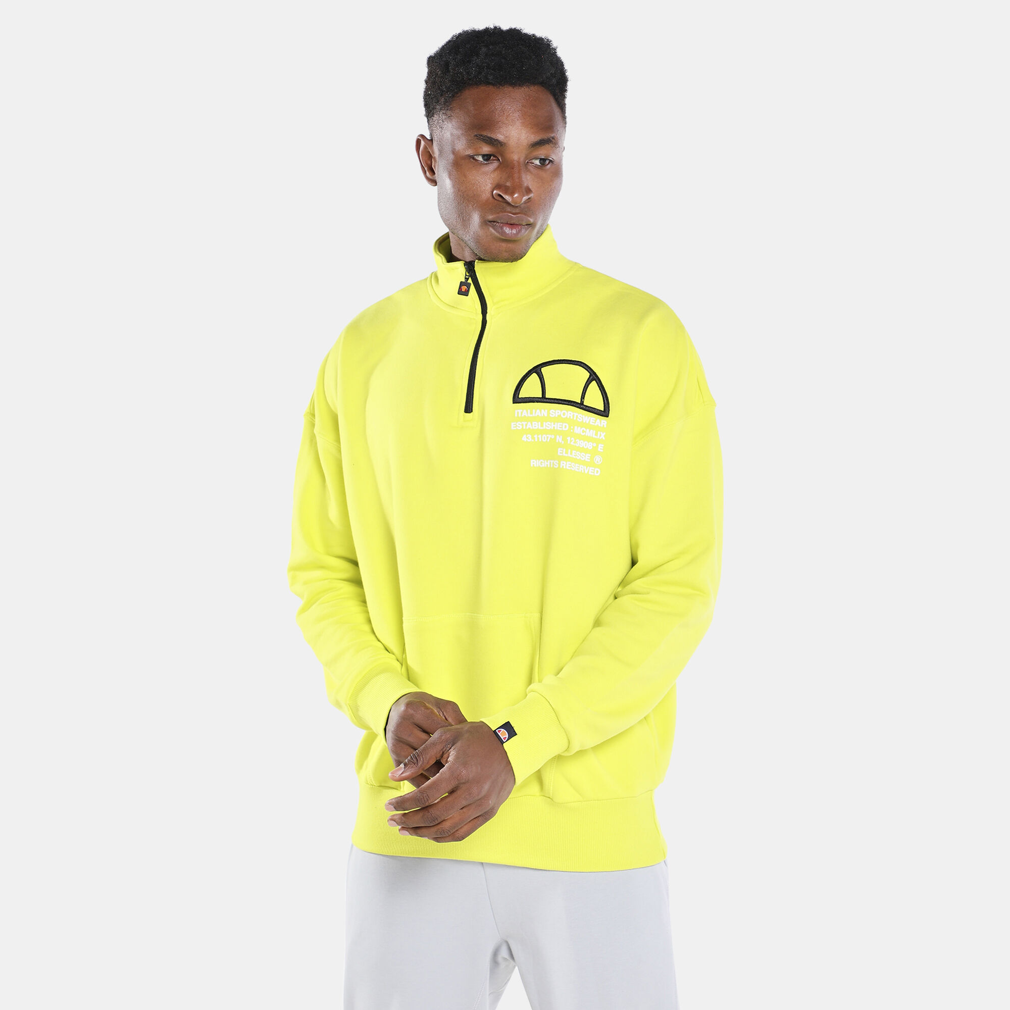 Ellesse half outlet zip hoodie