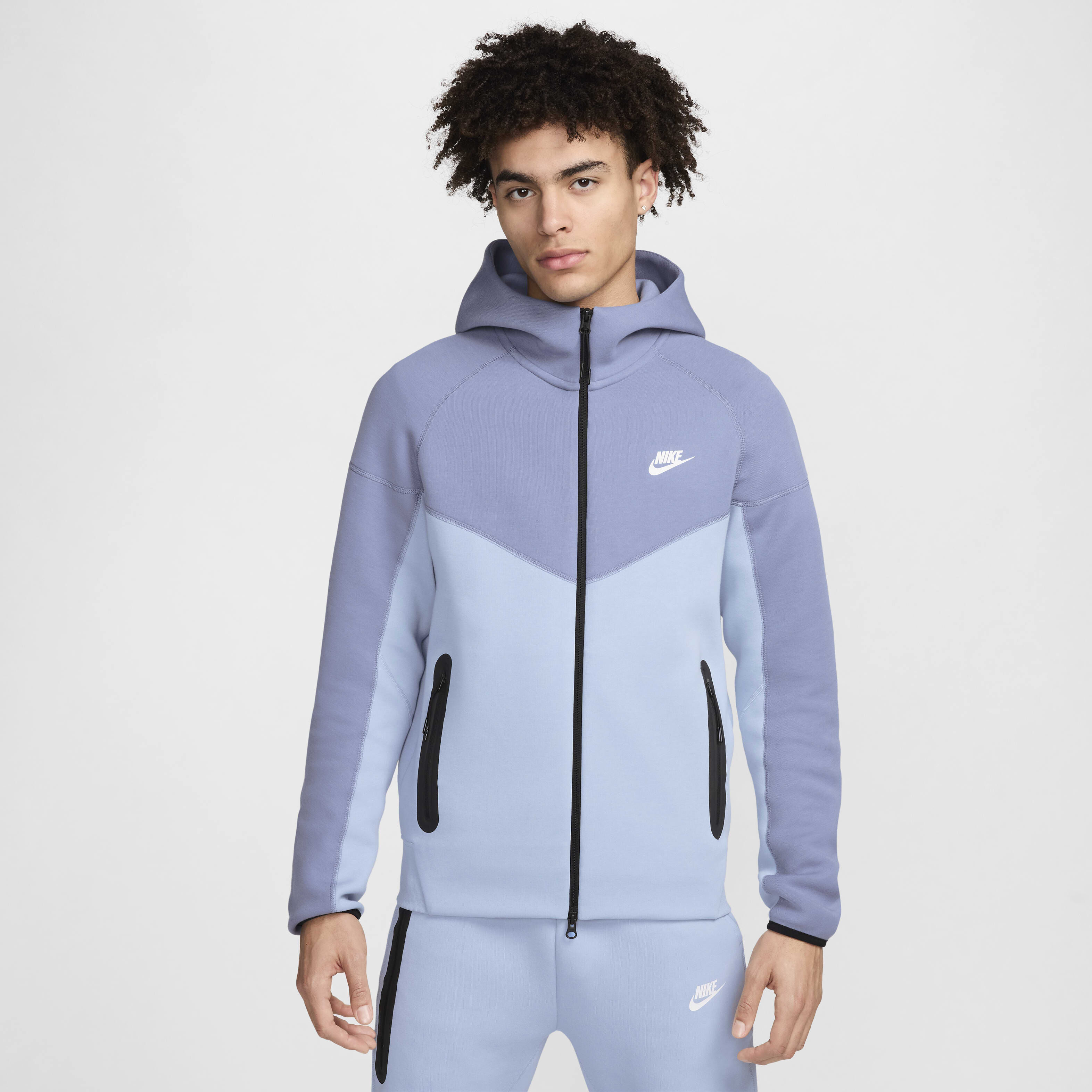 Men s Sportswear Tech Fleece Windrunner Full Zip Hoodie Blue Nike in Kuwait SSS