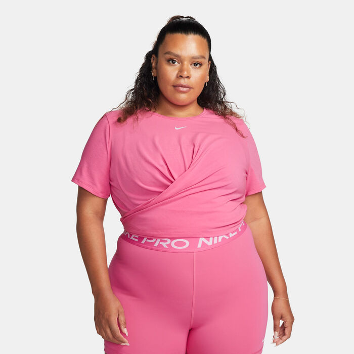 YOURS Plus Size Pink Cropped Leggings