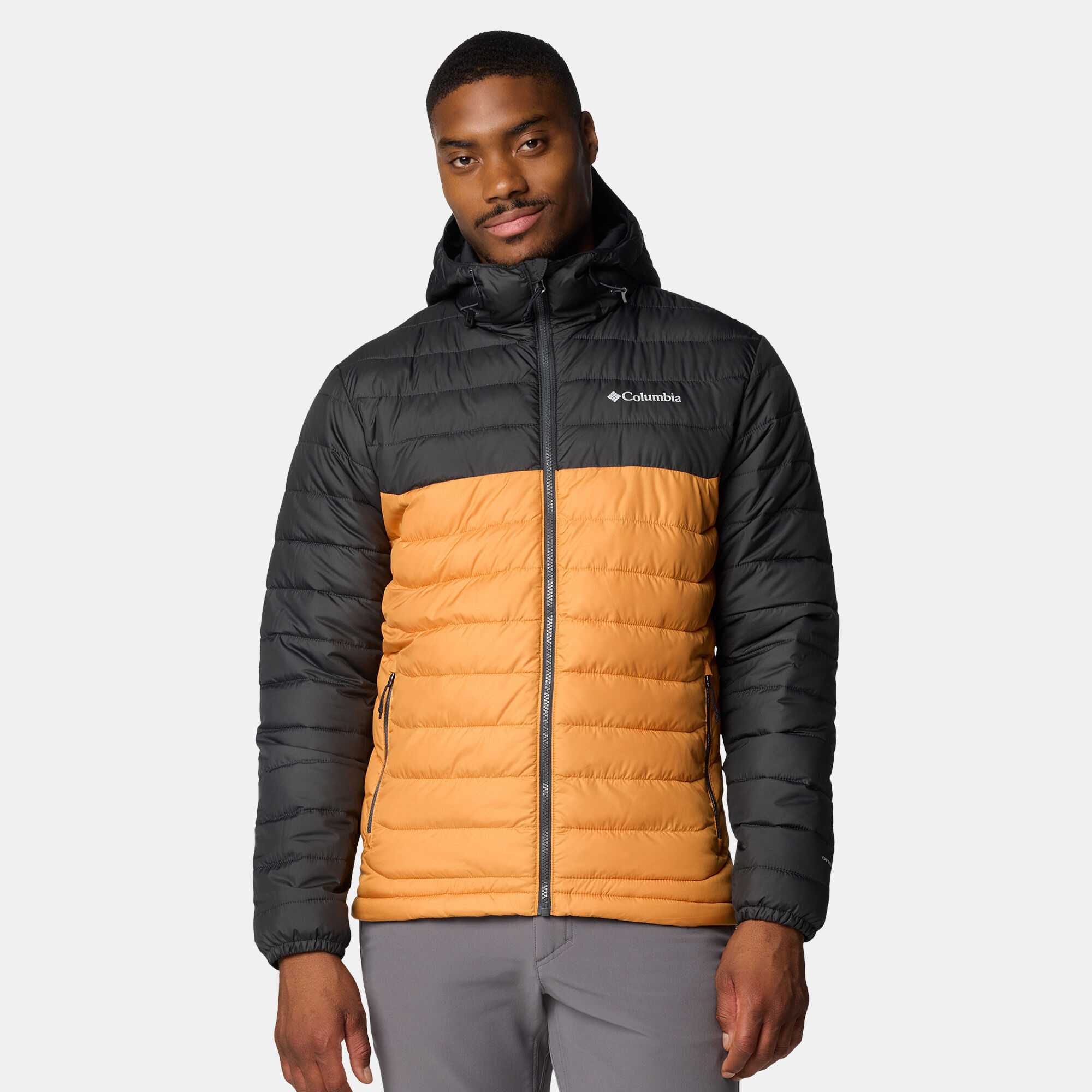 Men s Powder Lite II Full Zip Hiking Hoodie Yellow Columbia in Kuwait SSS