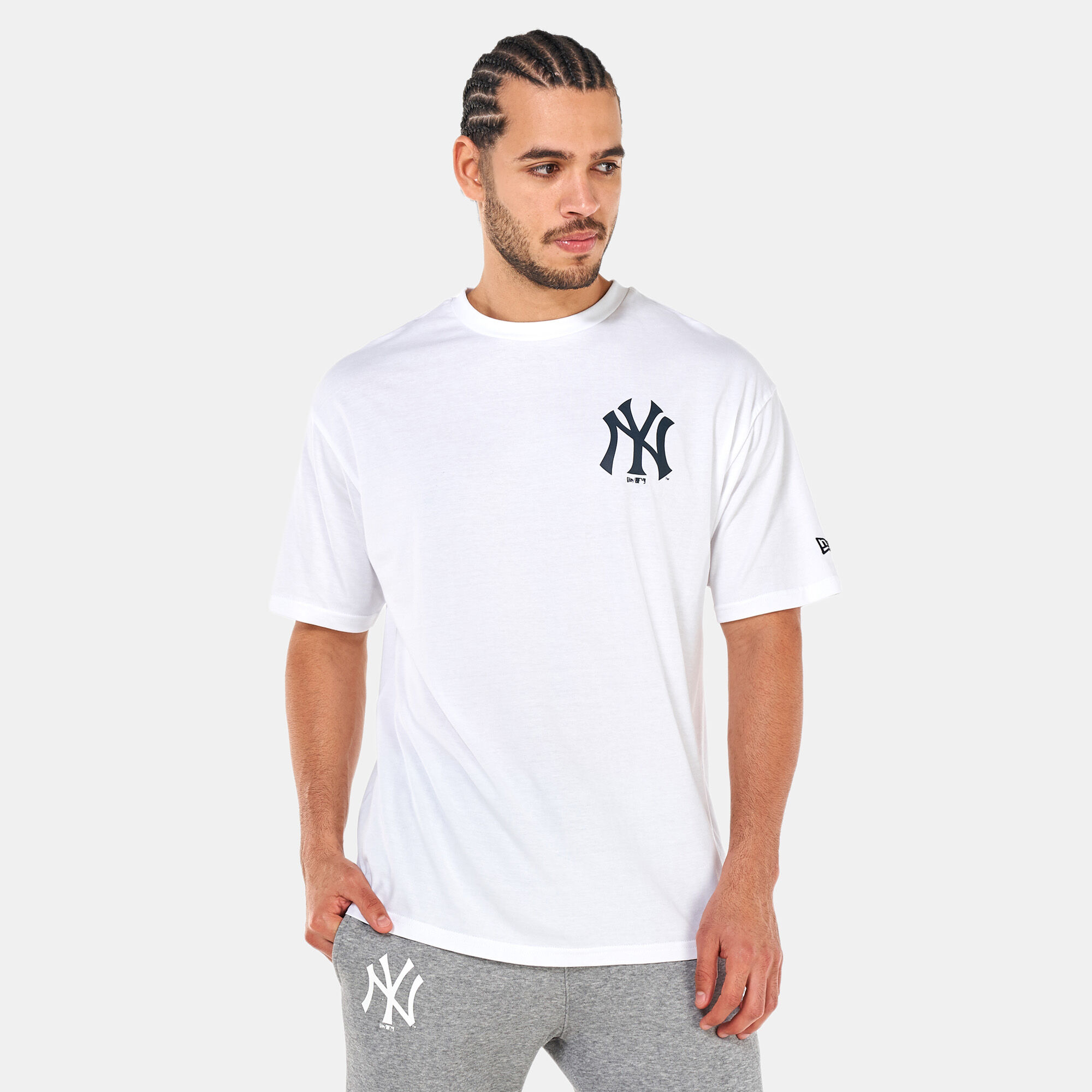 New York Yankees Nike MLB T-Shirt - Medium Grey Cotton