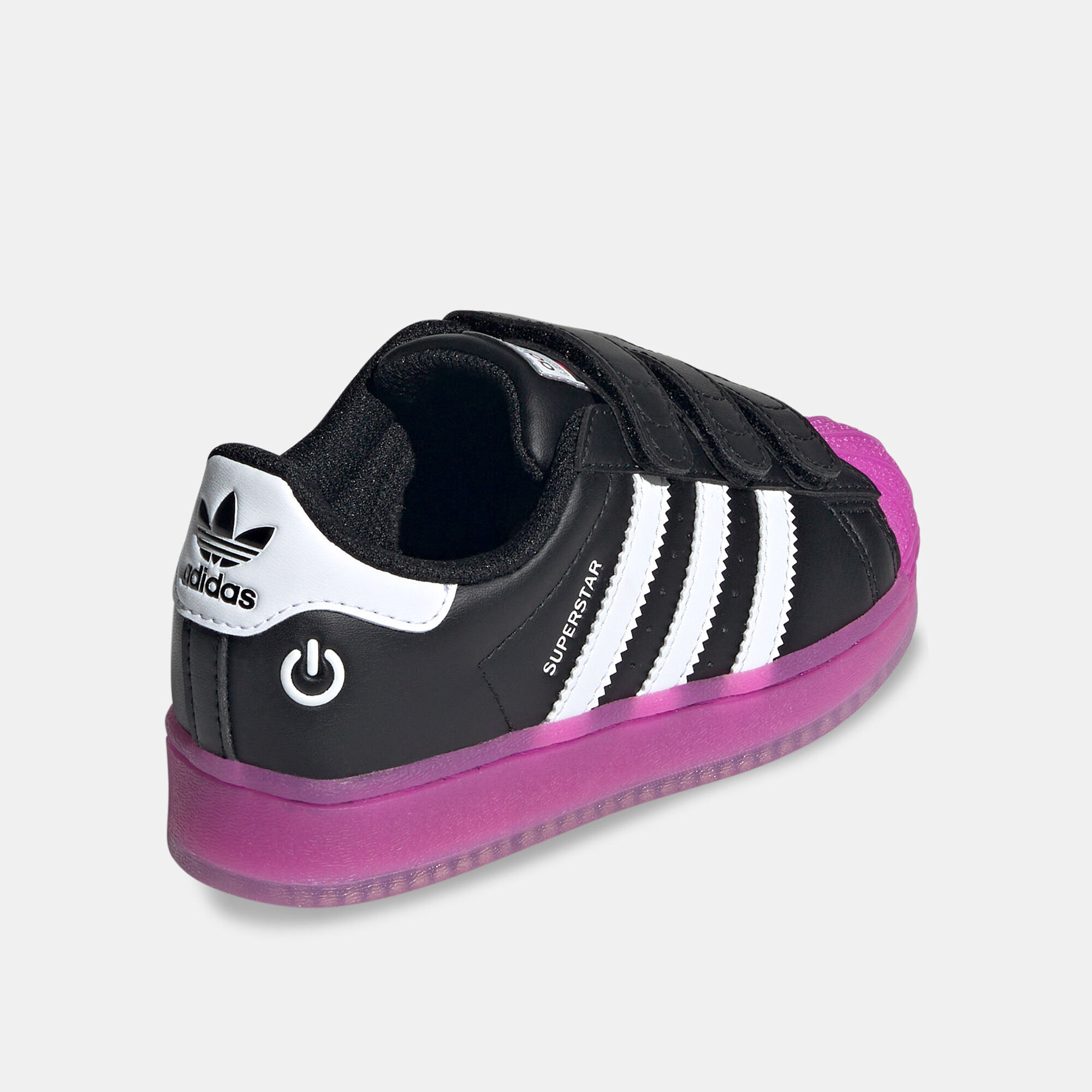Kids Superstar LED Lights Shoes Black adidas Originals in Kuwait SSS