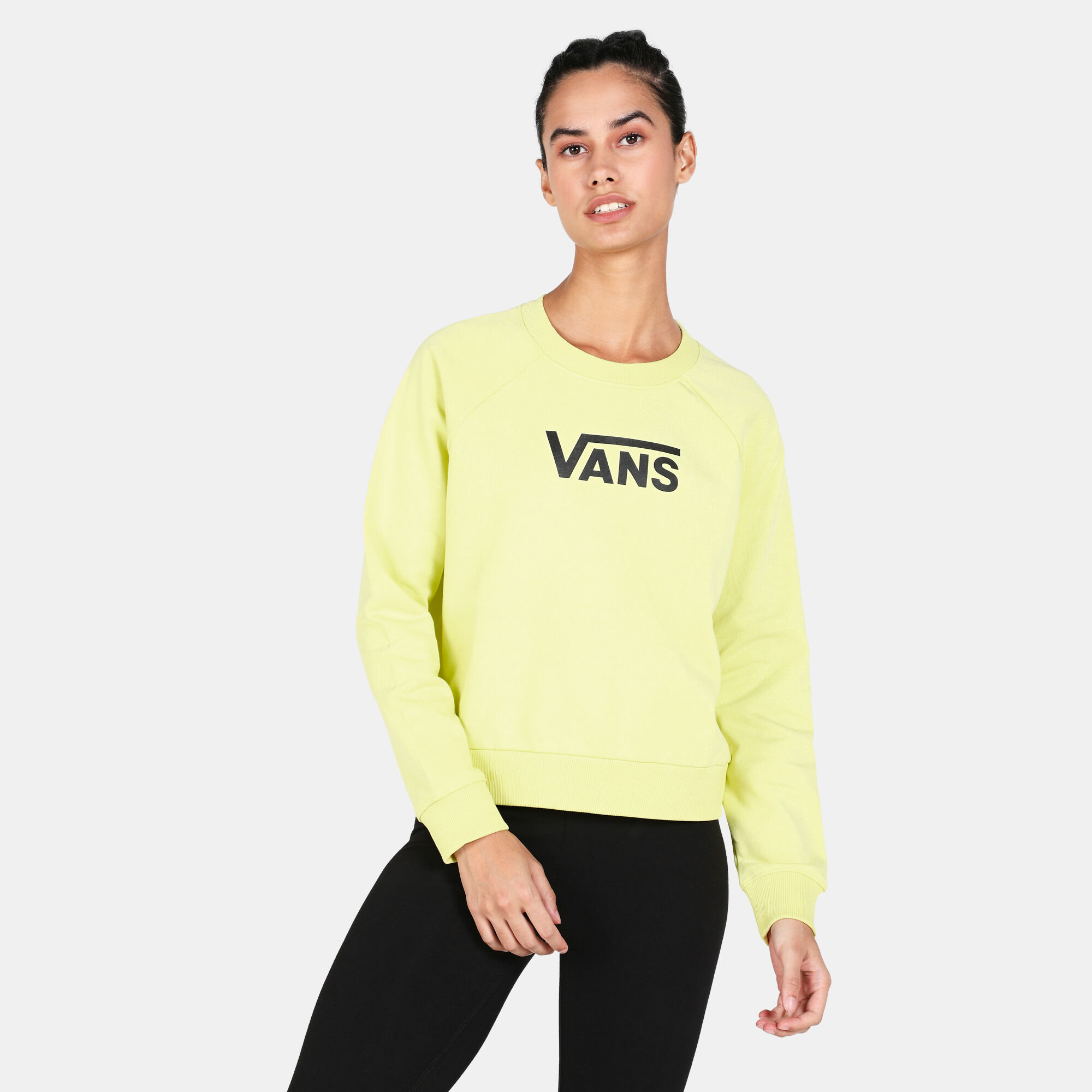 Vans yellow sweatshirt women's clearance