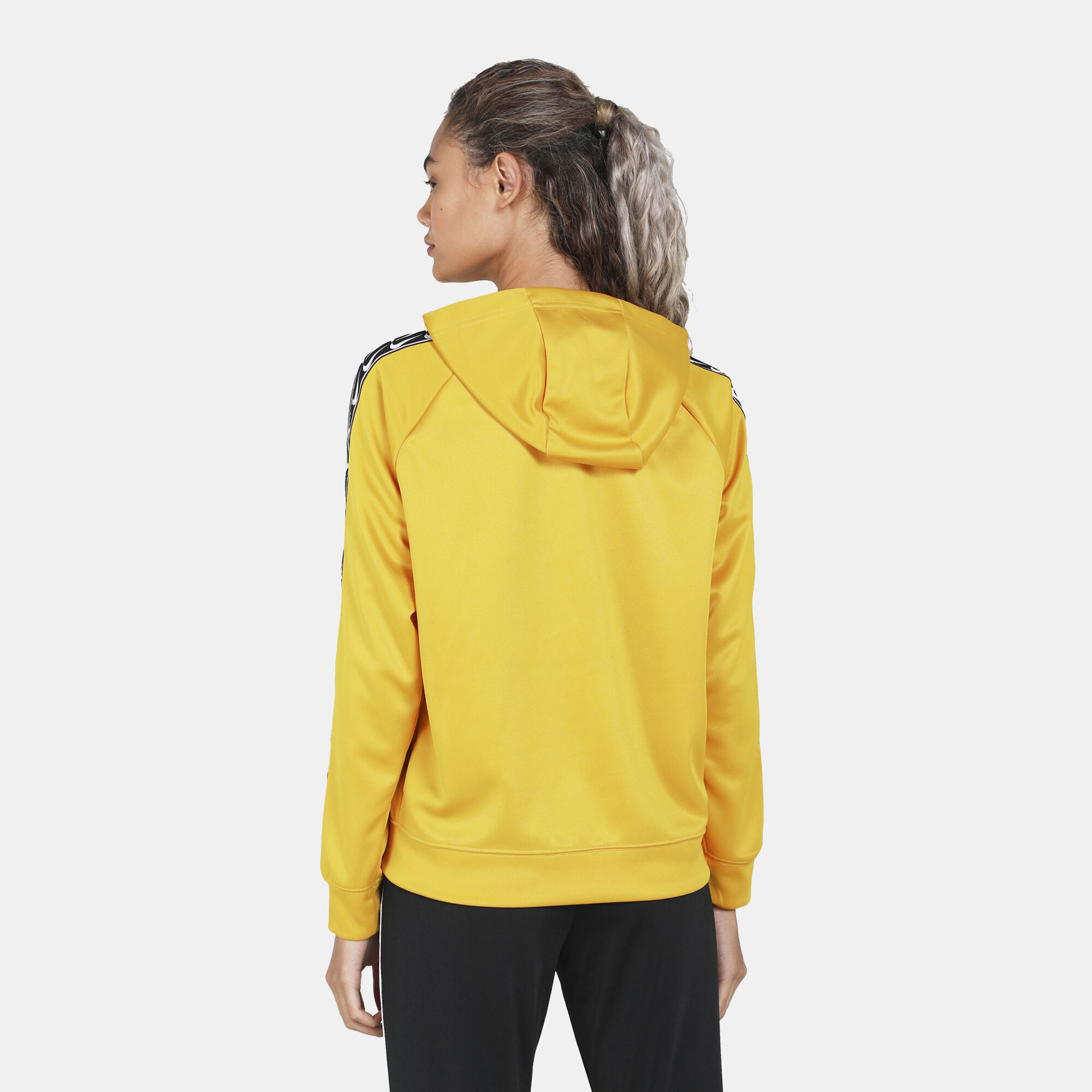 Adidas originals overhead tape hoodie yellow on sale
