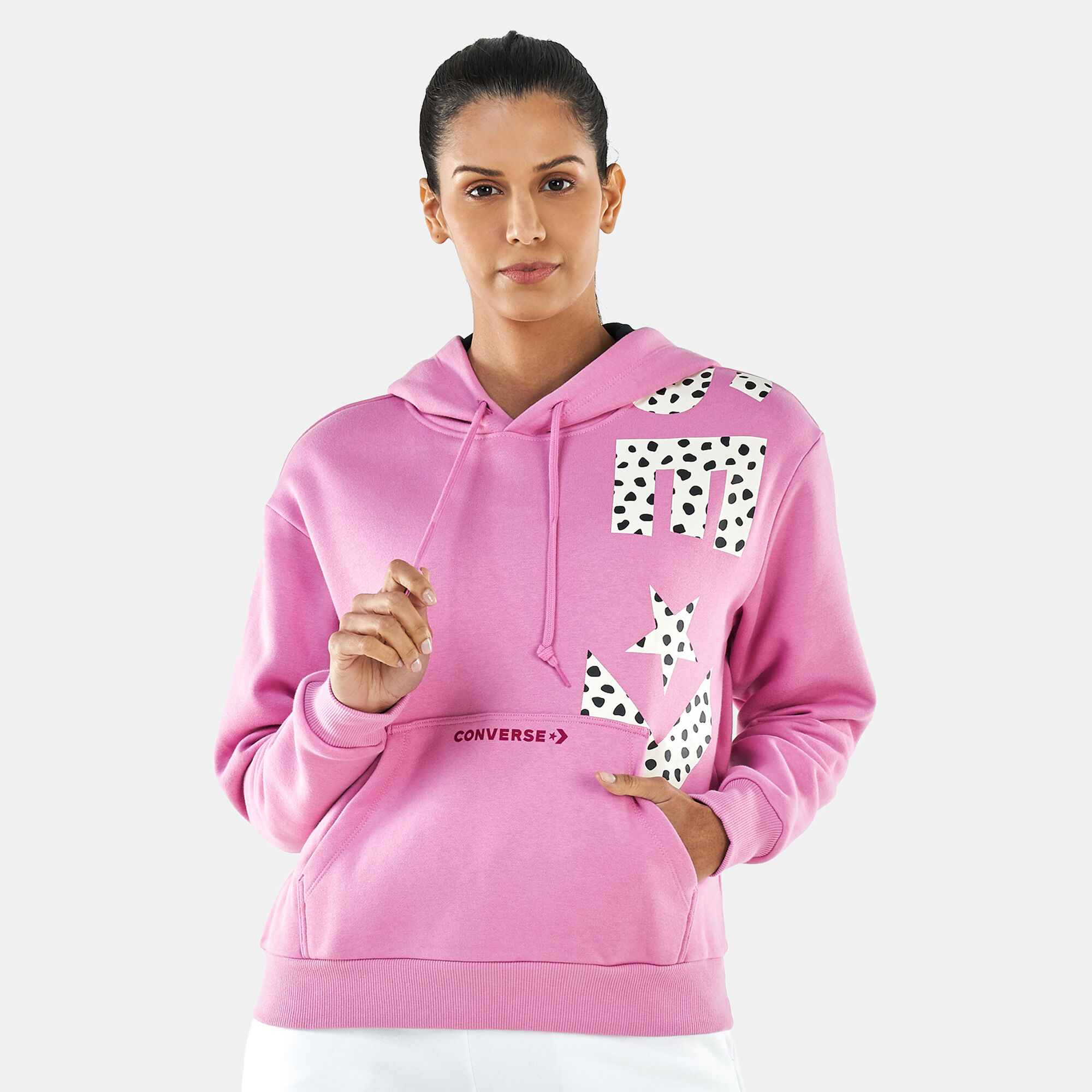 Pink converse jacket clearance