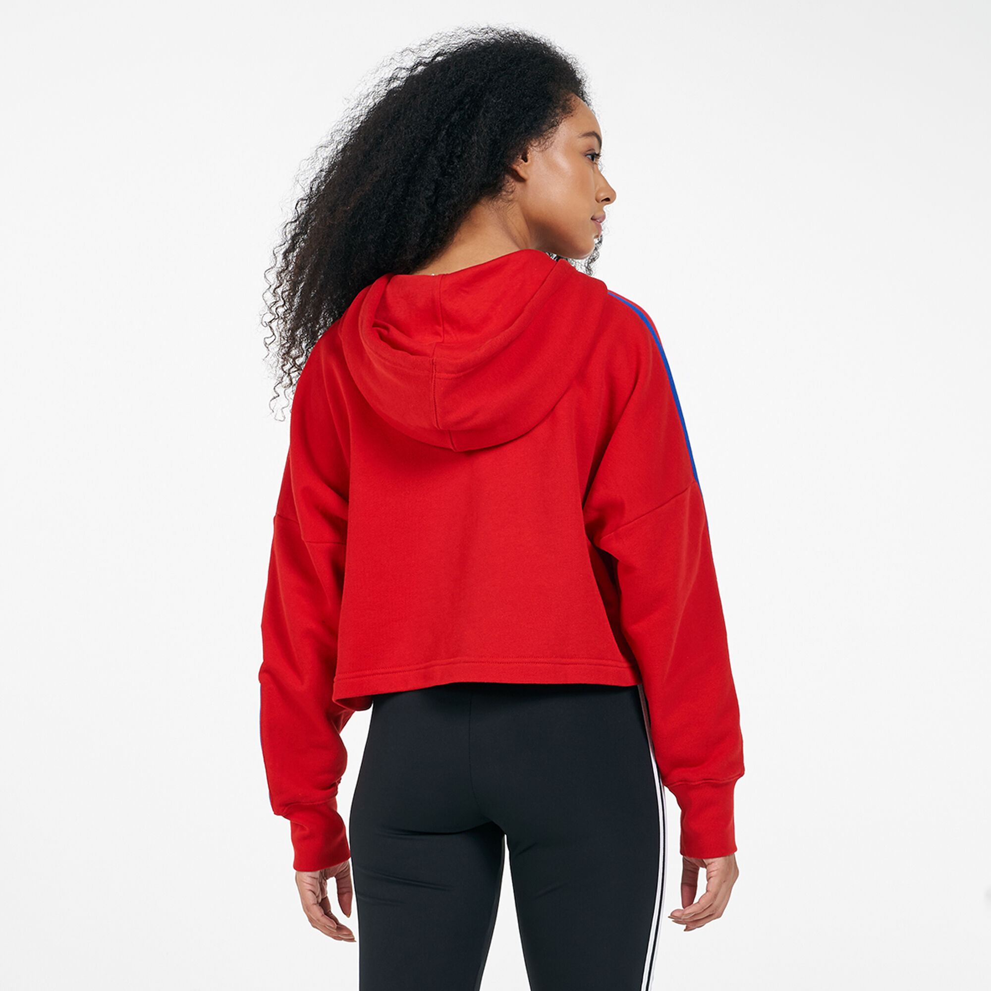 Womens adidas trefoil cut out sweatshirt new arrivals