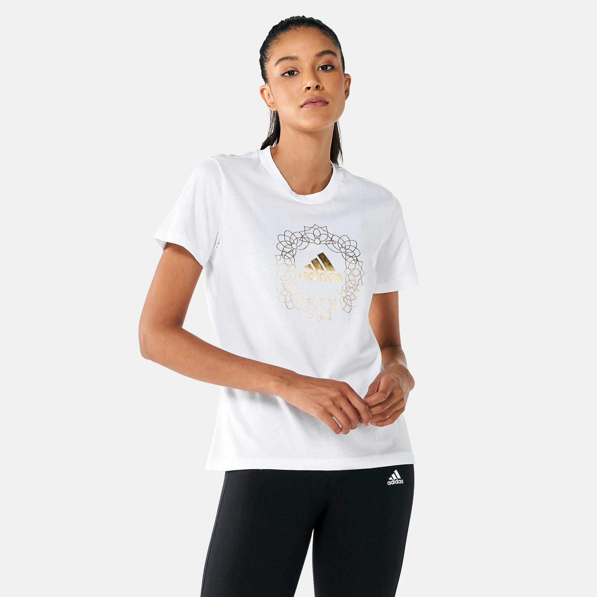 Yoga mandala adidas t shirt deals