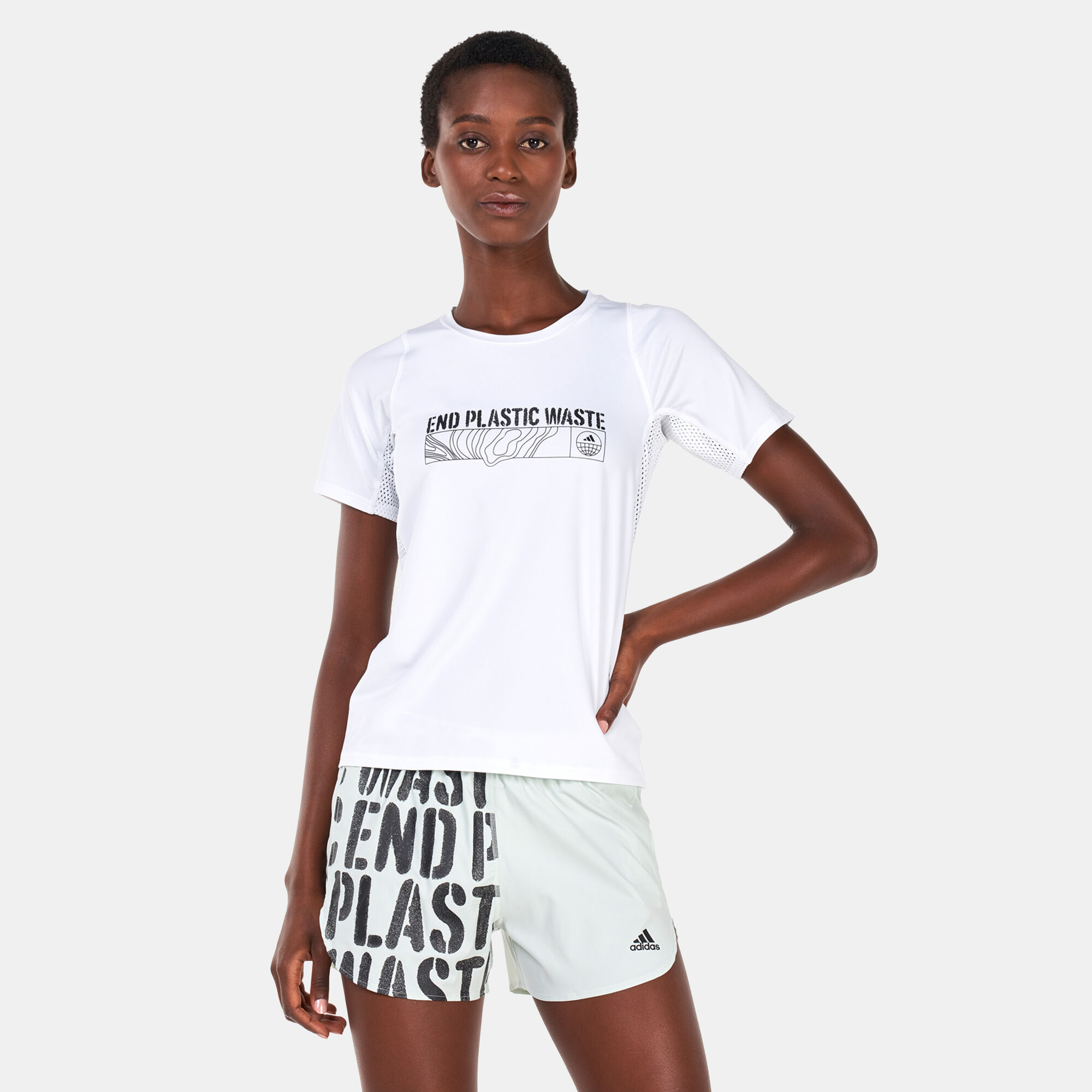 Buy adidas Women s Parley Run Fast Running T Shirt White in Kuwait SSS