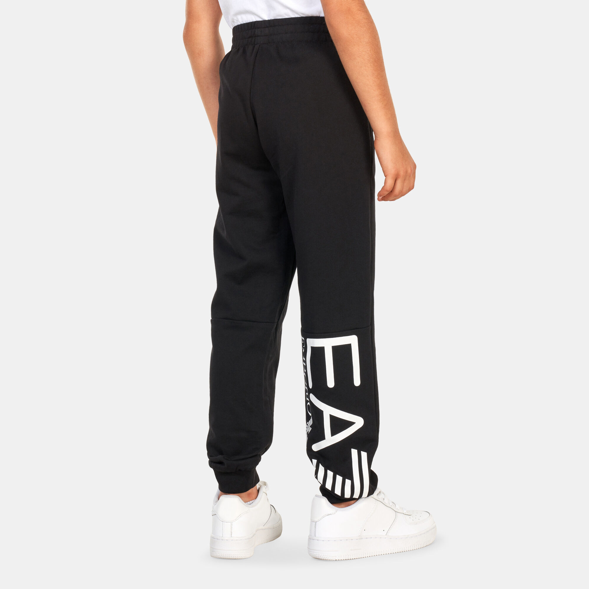 Emporio armani black joggers discount