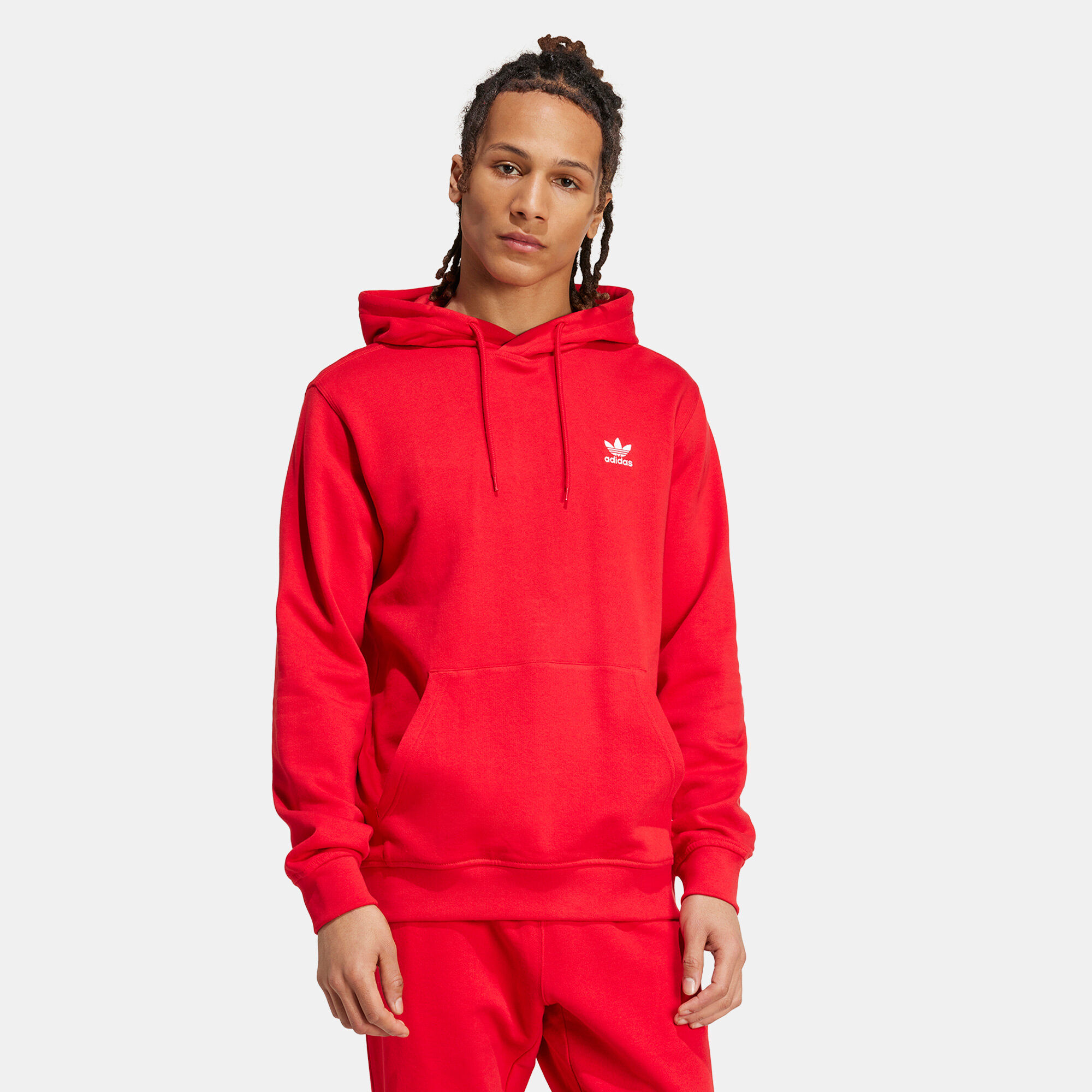 Men s Trefoil Essentials Hoodie Red adidas Originals in Kuwait SSS