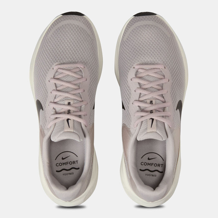 Nike Women's Revolution 7 Road Running Shoes Grey image number 3