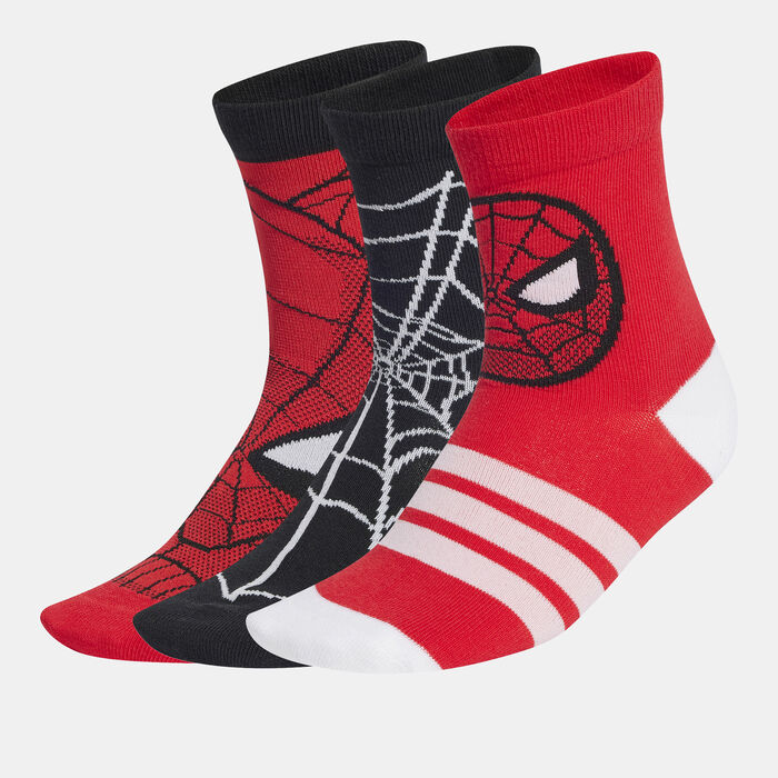 adidas Kids' Marvel Spider-Man Crew Socks (3 Pairs) Multi image number 0