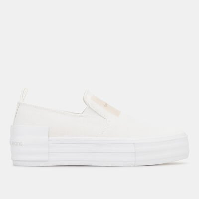 Calvin Klein Women's Bold Vulcanized Slip-On Shoes White