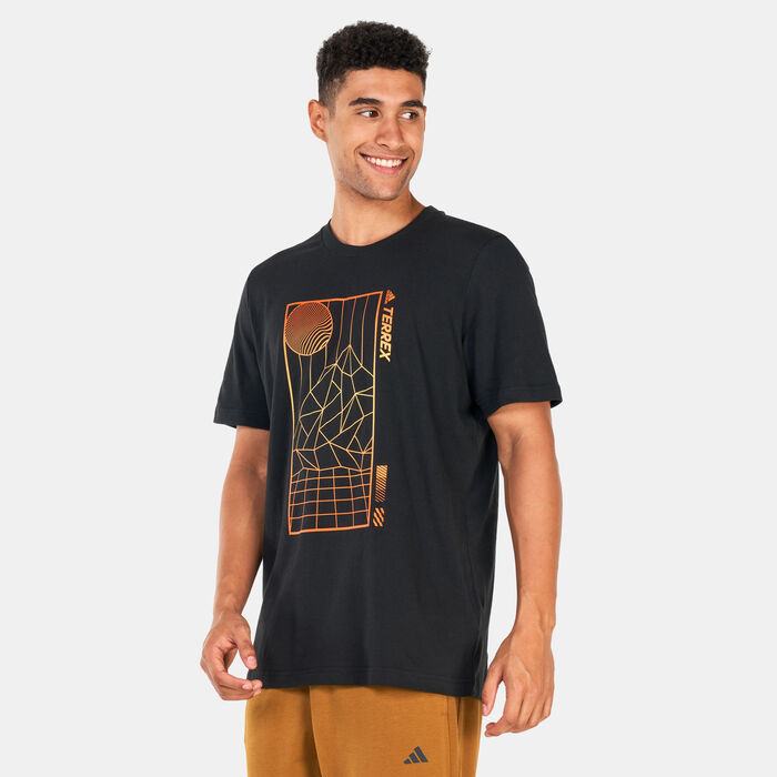 adidas Men's Terrex Mountain Fun Graphic T-Shirt Black image number 0