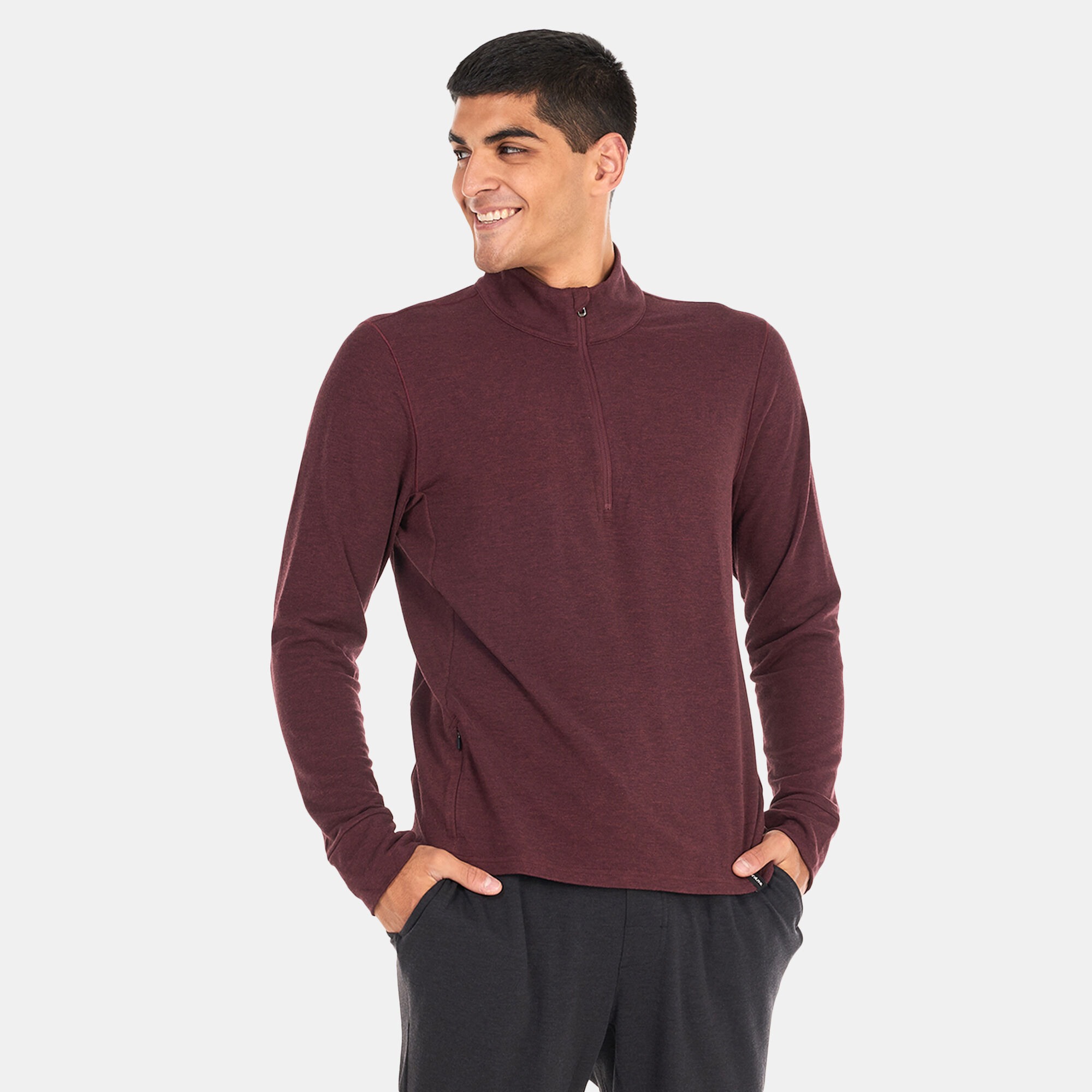 Men s Altitude Tracker 1 4 Zip Sweatshirt Red prAna in Kuwait SSS