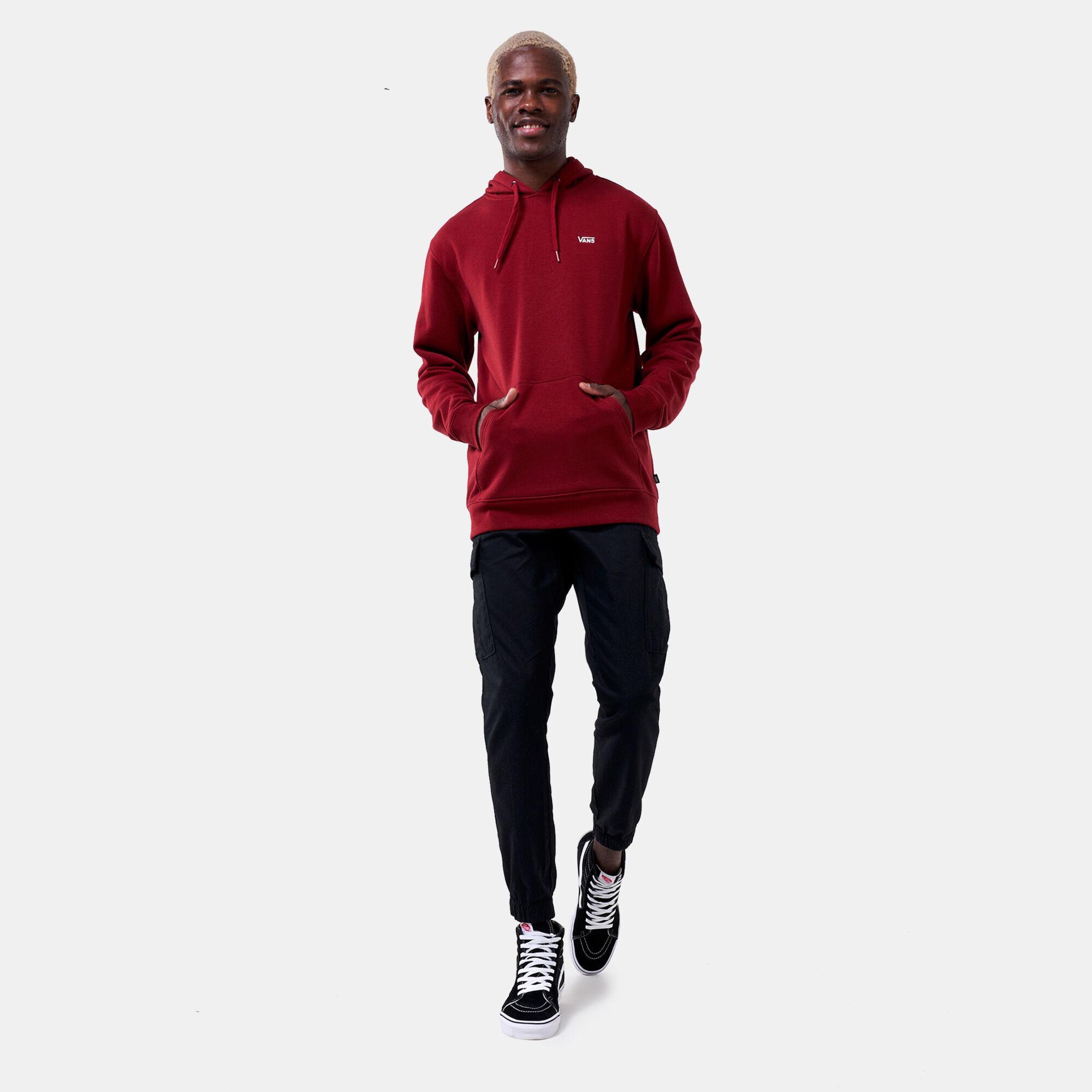 Red basic hoodie sale