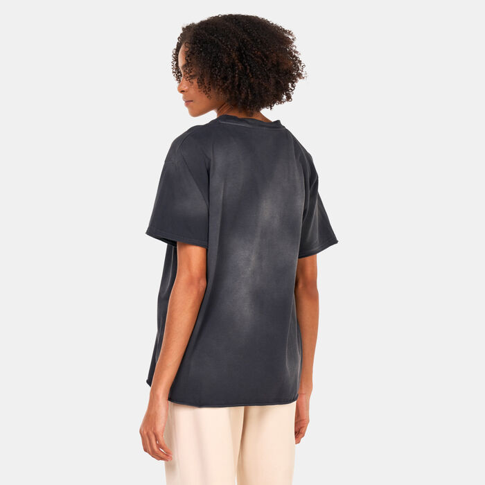 AFFENDS Women's Boulevard Recycled Oversized T-Shirt Black image number 1