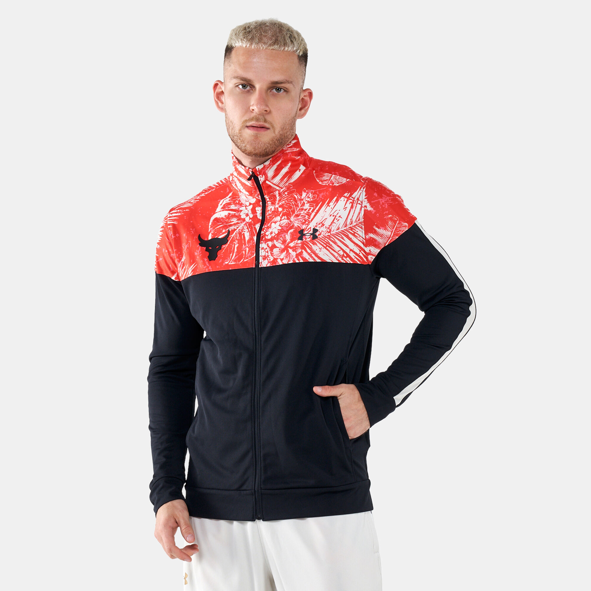 The rock under discount armour jacket