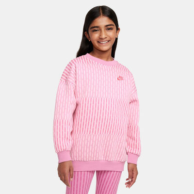Nike Kids' Sportswear Club Fleece Sweatshirt (Older Kids) Pink