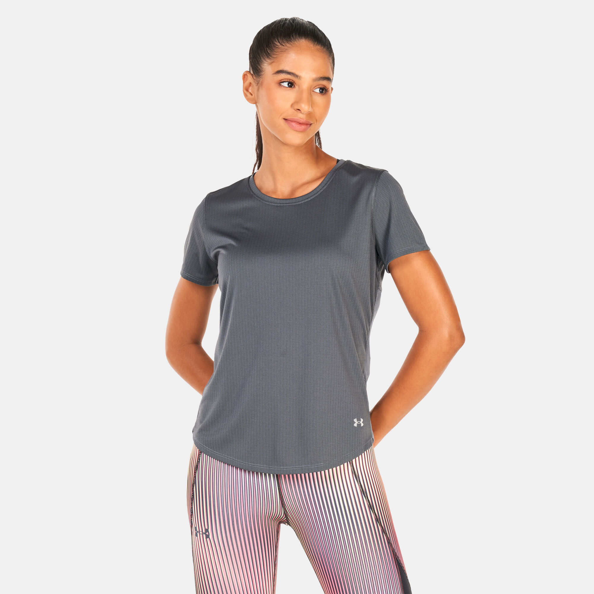 Women s UA Speed Stride 2.0 T Shirt Grey Under Armour in Kuwait SSS