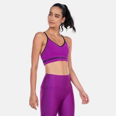 Buy Under Armour Seamless Low Long Sports Bras Women Lilac online