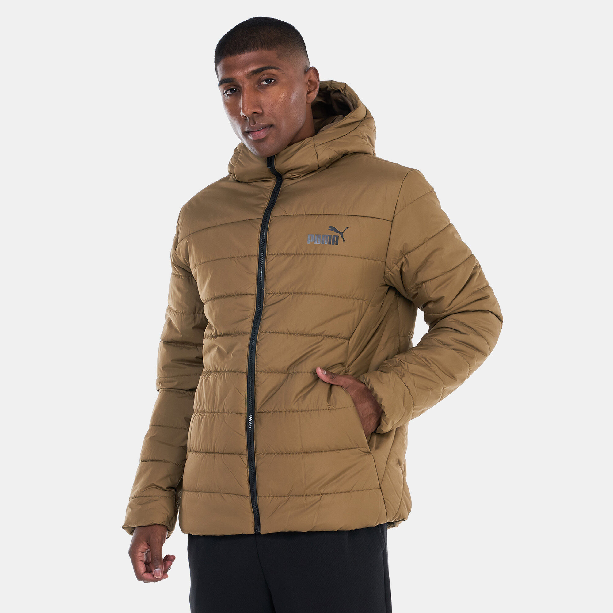 Essential 400 down hooded jacket shop