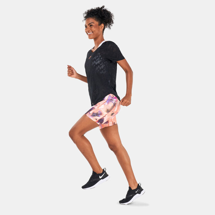 Nike Women's Air Dri-FIT Running T-Shirt Peach image number 2